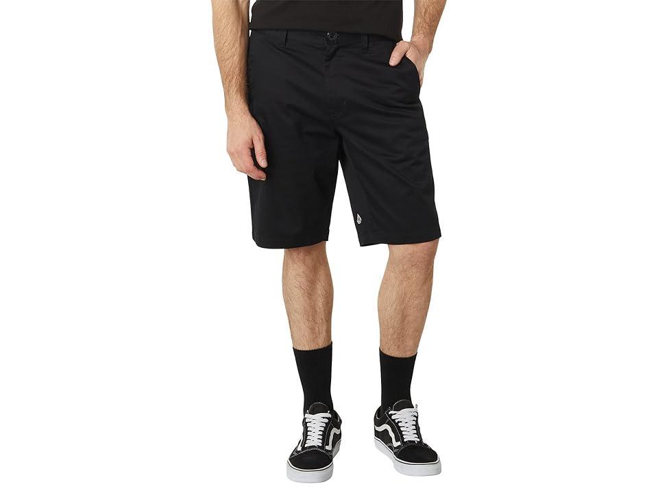 Volcom Frickin Modern Stretch 21 Chino Shorts (Black 3) Men's Shorts Product Image