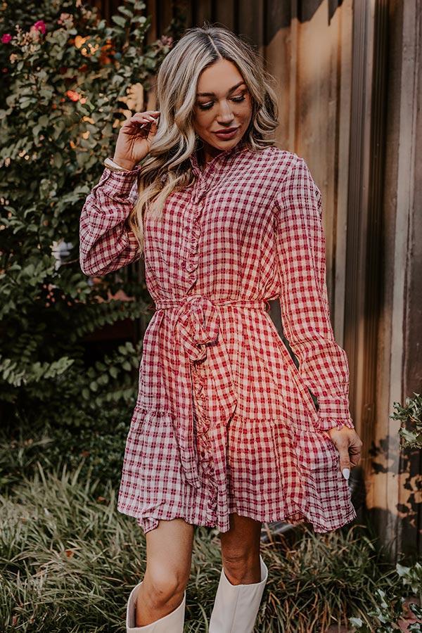 Orchard Stroll Plaid Mini Dress product image