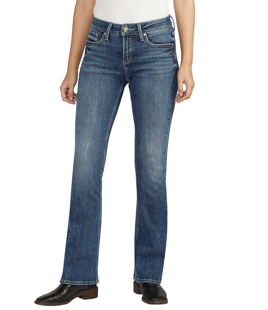 Silver Jeans Co. Washed Elyse Mid Rise Bootcut Jeans Product Image