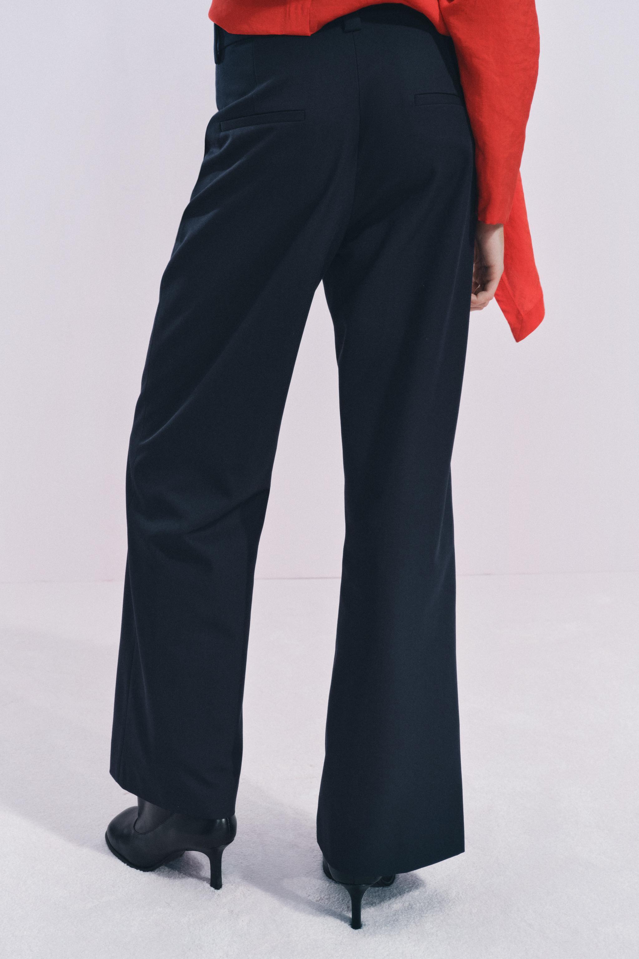 STRAIGHT LEG ZIPPER PANTS ZW COLLECTION Product Image