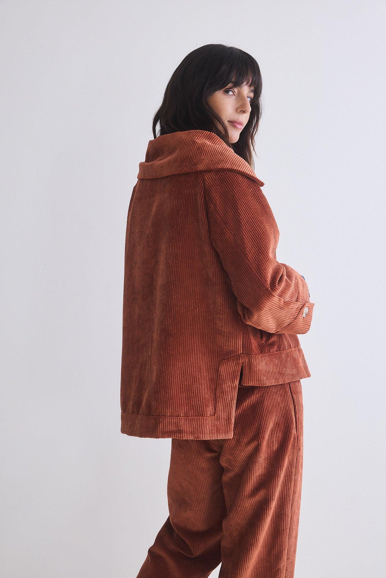 The Corduroy Mini Drama Jacket Product Image