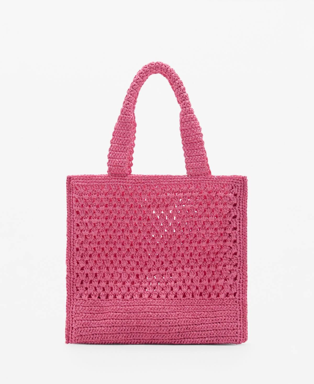 MANGO - Natural fiber shopper bag - One size - Women Product Image