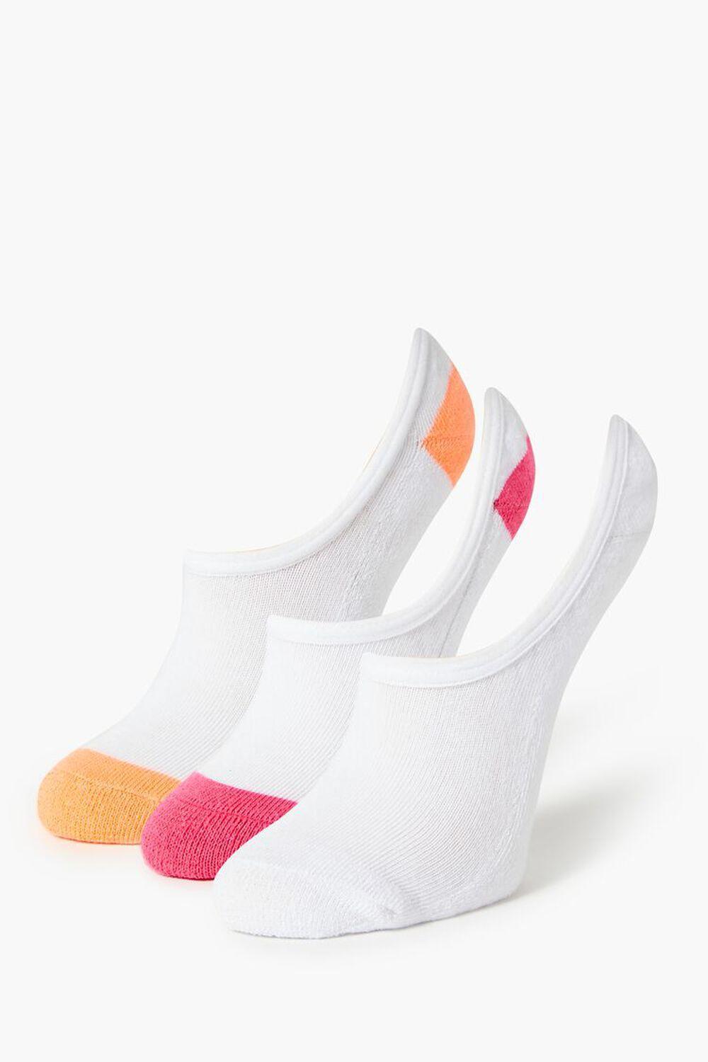 Ribbed No-Show Sock Set - 3 Pack | Forever 21 Product Image