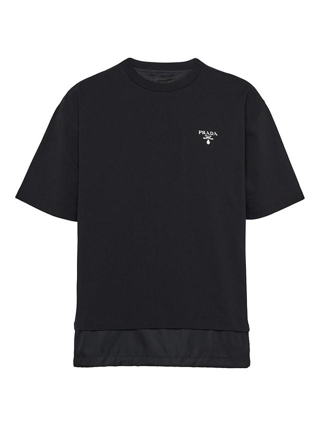 Mens Jersey and Re-Nylon T-Shirt Product Image