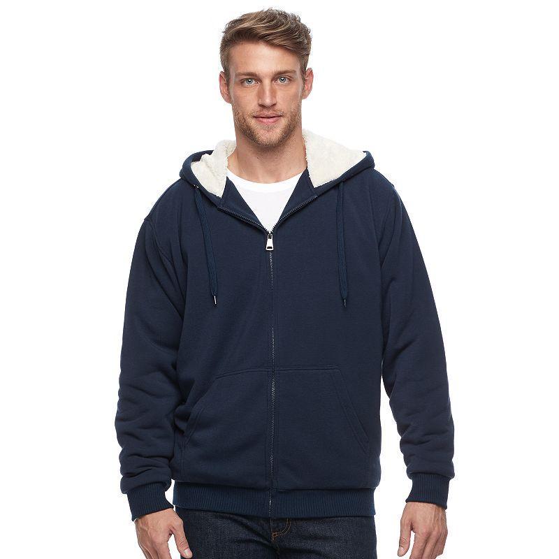 Mens Victory 40 Sherpa-Lined Fleece Jacket Blue Product Image