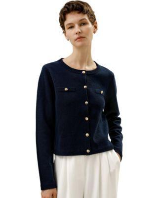 Lilysilk Womens Wool Button-Front Sweater Lady Jacket for Women Product Image