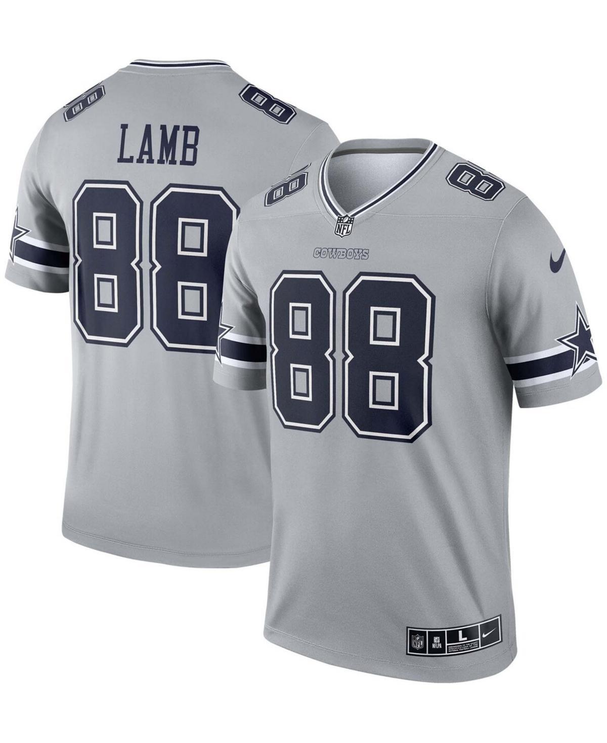 Mens CeeDee Lamb Silver Dallas Cowboys Inverted Legend Jersey - Silver Product Image