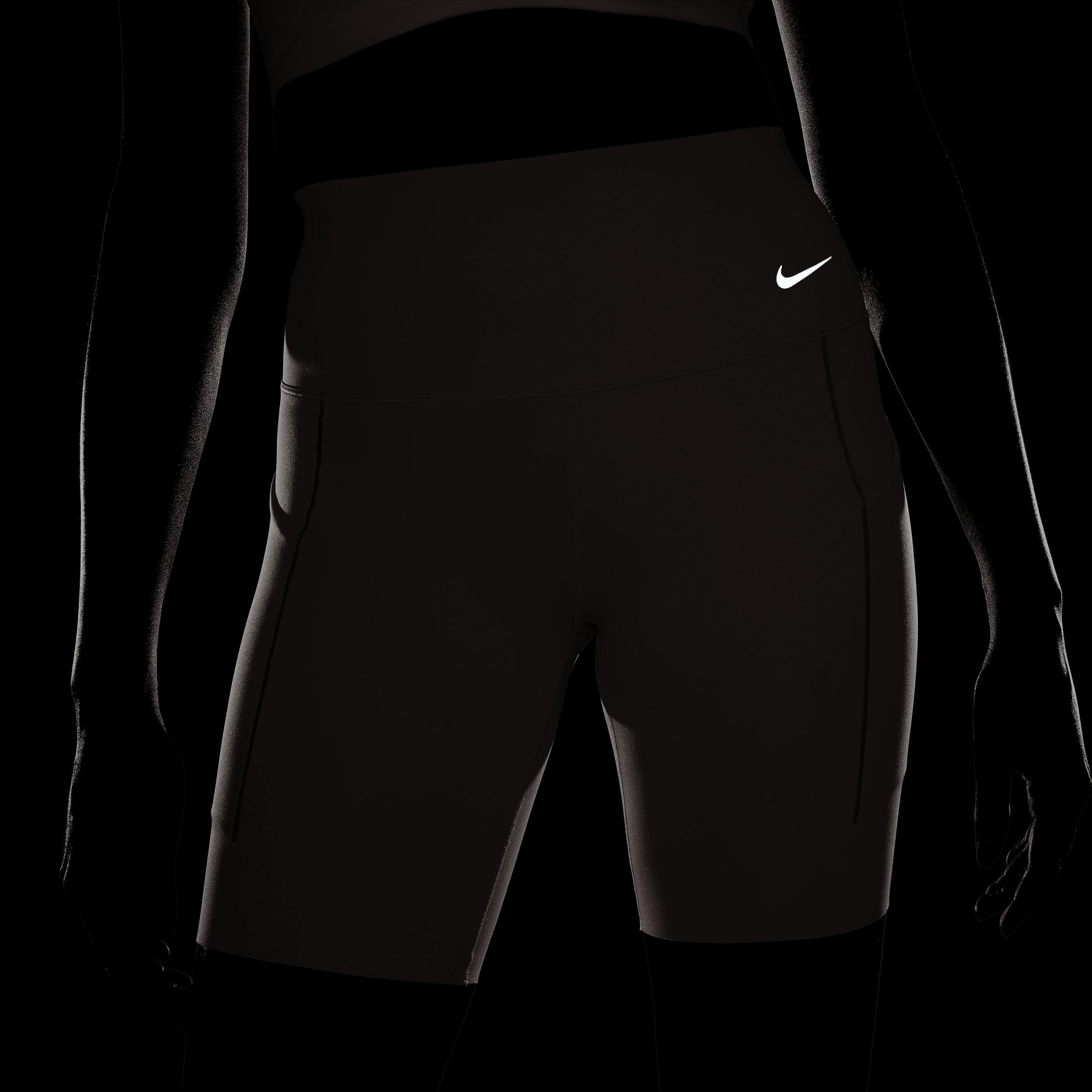 Nike Womens Universa Medium-Support High-Waisted 8 Biker Shorts with Pockets Product Image