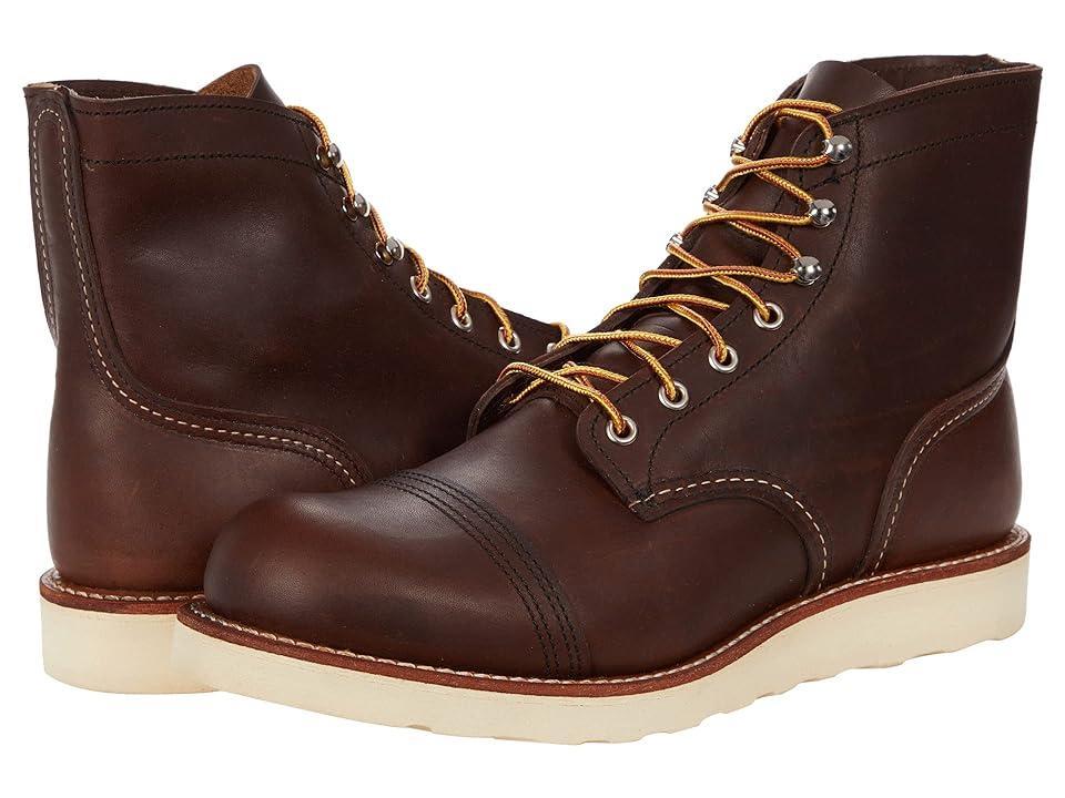 Red Wing Heritage Iron Ranger Traction Tred (Amber Harness) Men's Shoes Product Image