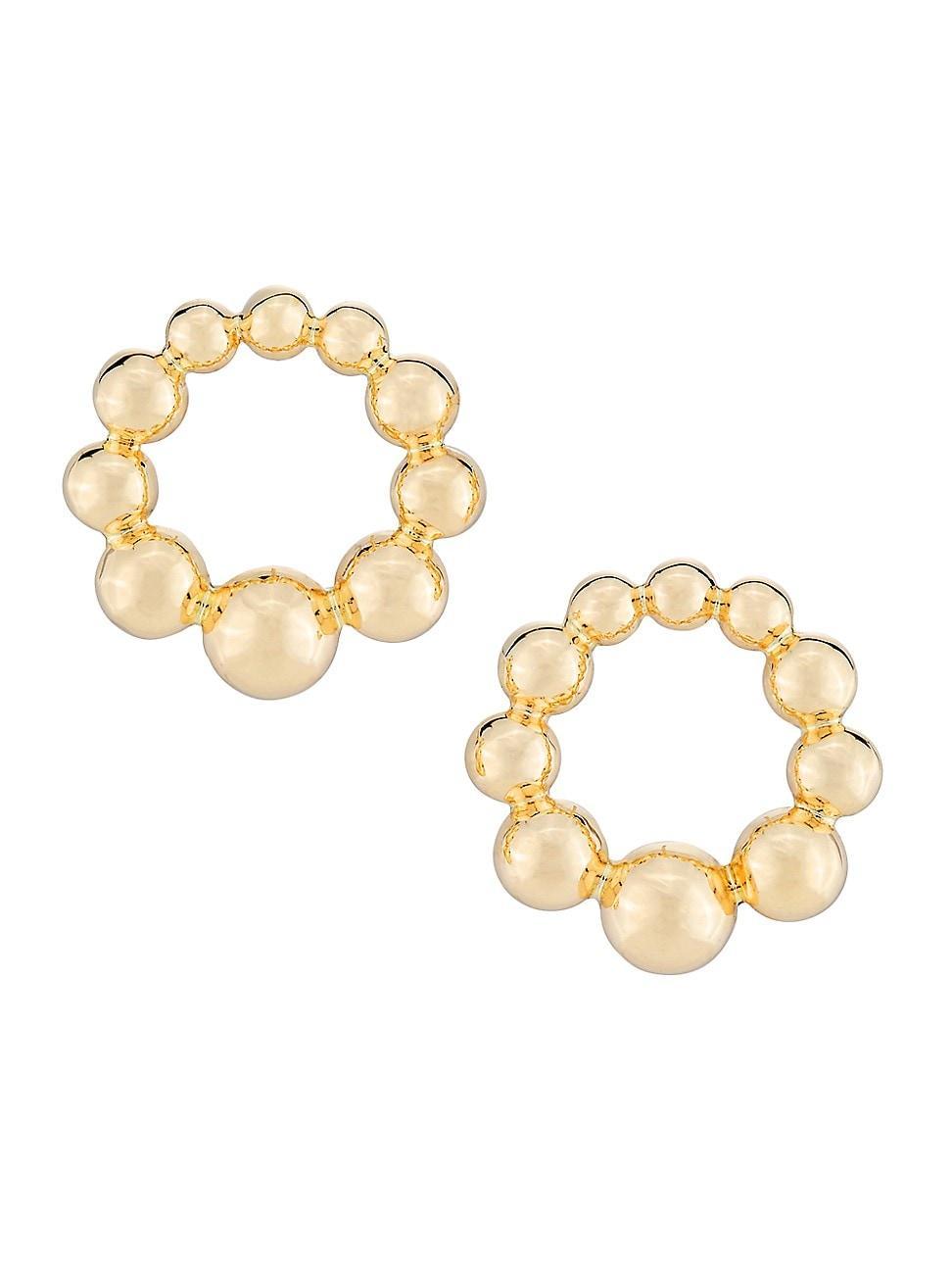 Womens 14K Yellow Gold Hoop Earrings Product Image