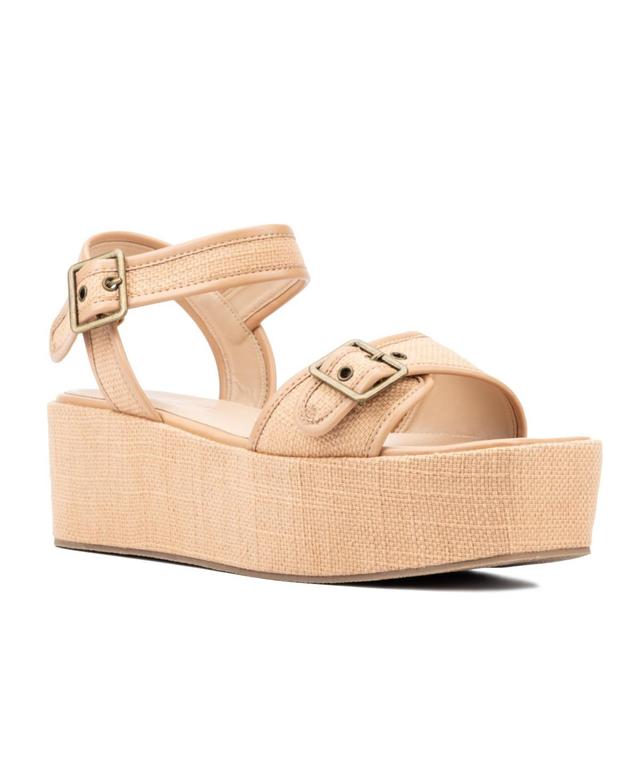 Fashion To Figure Womens Winnie Wide Width Platform Sandals Product Image