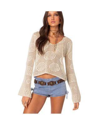 Edikted Womens Kinley Crochet Top Product Image