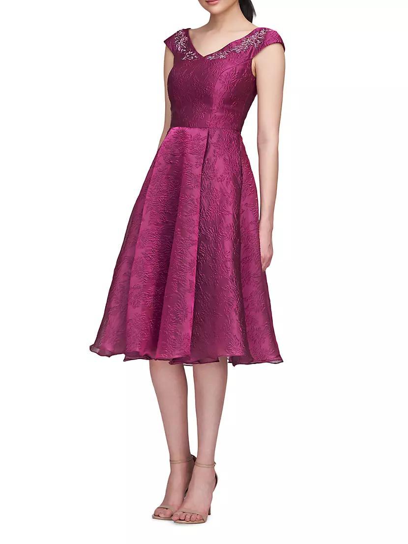 Kit Jacquard Cocktail Dress Product Image