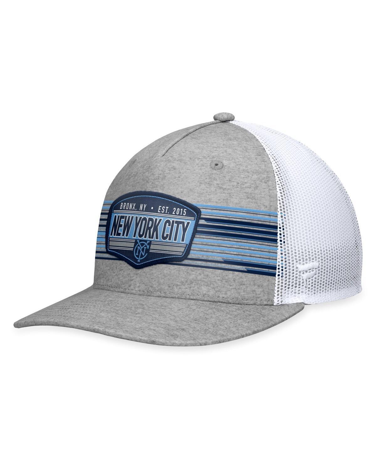 Mens Fanatics Branded Steel New York City FC Stroke Trucker Snapback Hat Product Image