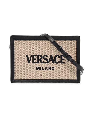 VERSACE Shoulder Bag White Size - Calfskin Product Image