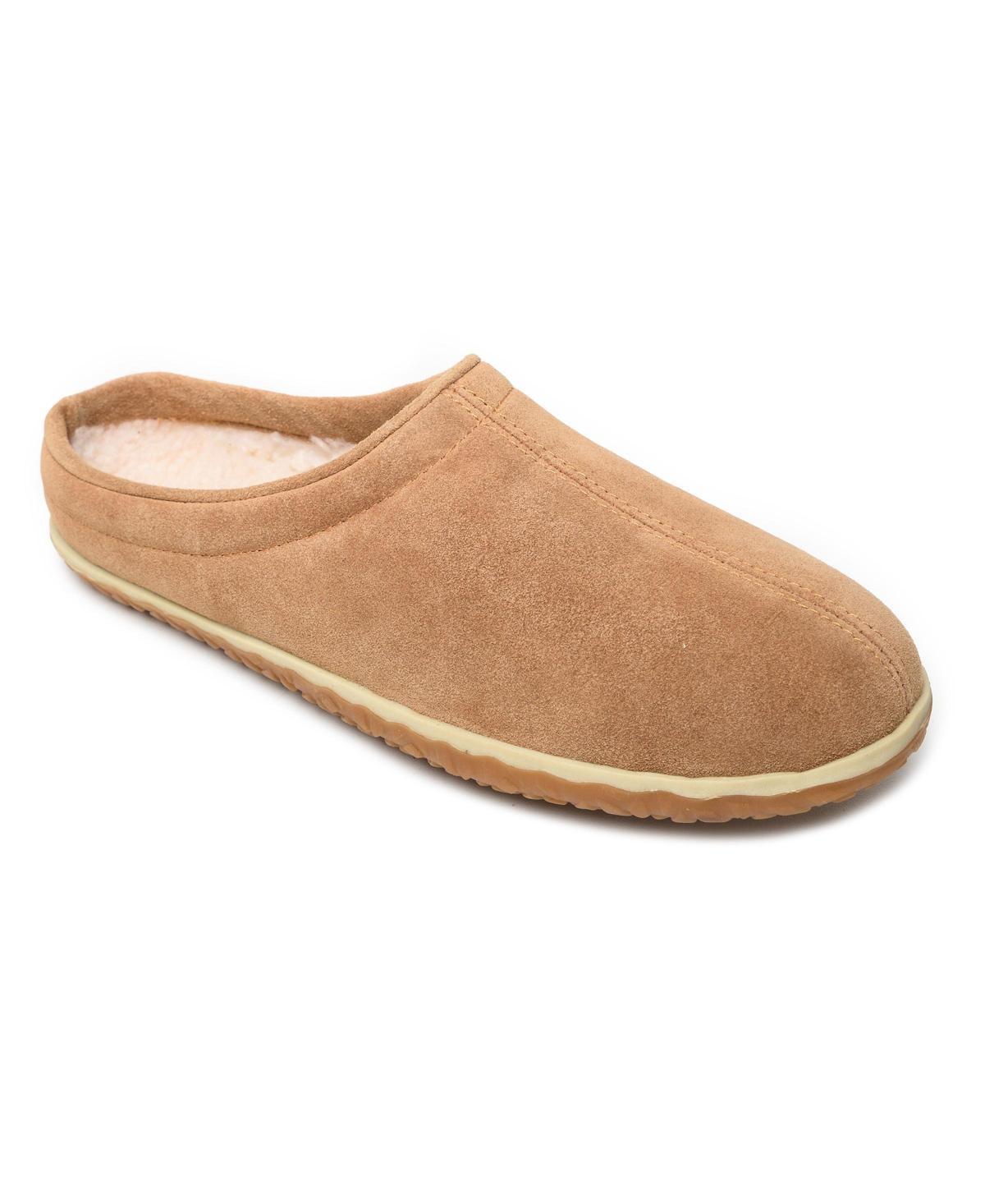 Minnetonka Mens Taylor Suede Clog Slide Slippers Product Image