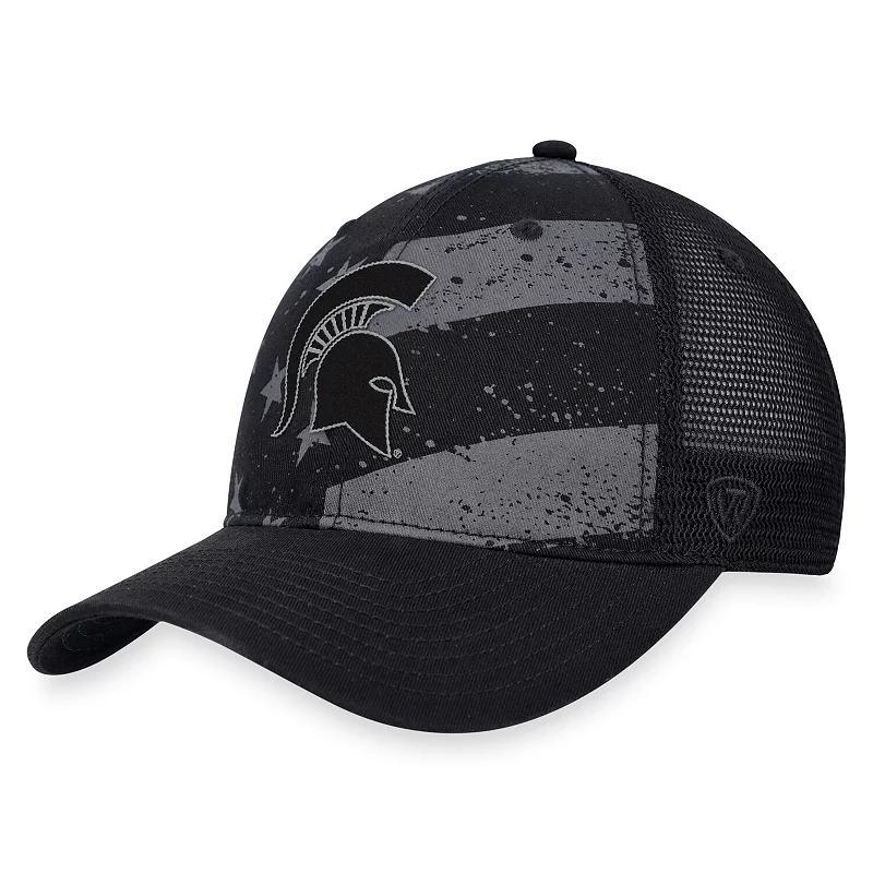 Mens Top of the World Michigan State Spartans OHT Stealth Trucker Adjustable Hat Product Image