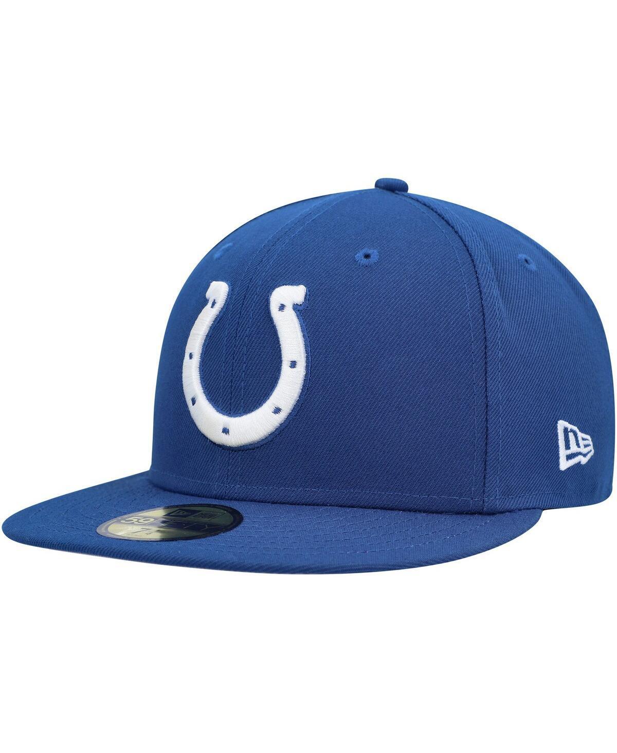 Mens New Era Royal Indianapolis Colts Team Basic 59FIFTY Fitted Hat Product Image