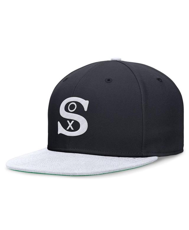 Mens Nike /White Chicago White Sox Rewind Cooperstown True Performance Fitted Hat Blue Product Image