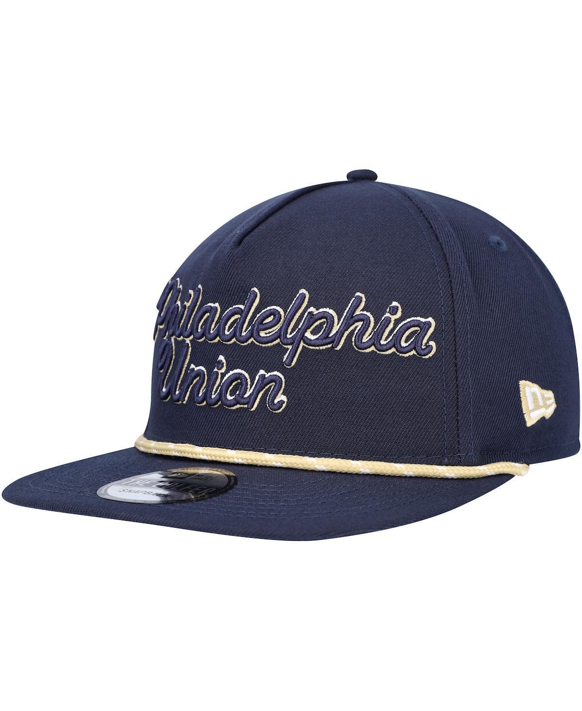 Mens New Era Navy Philadelphia Union Script Golfer Adjustable Hat Product Image