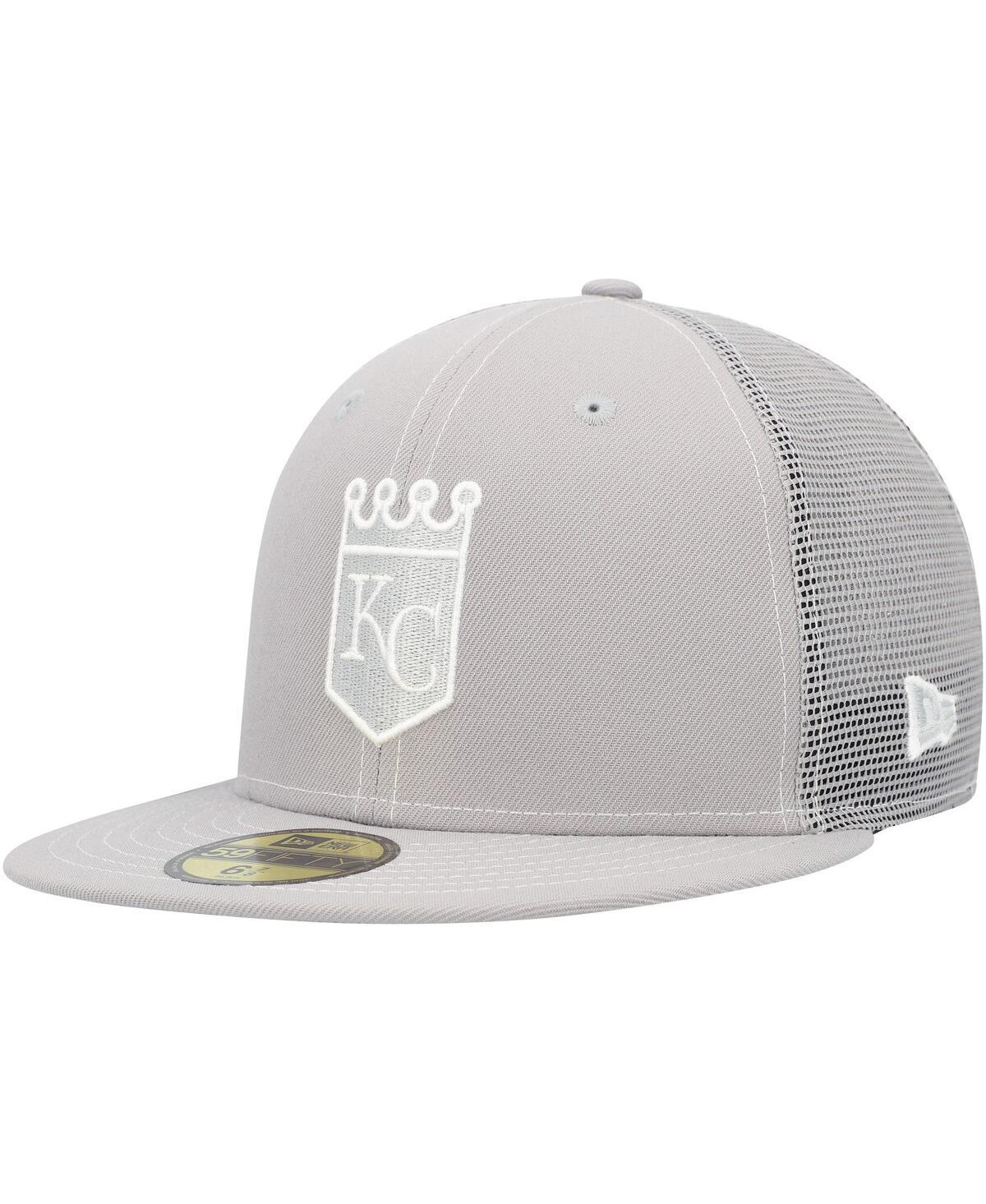 Mens New Era Gray Kansas City Royals 2023 On-Field Batting Practice 59FIFTY Fitted Hat Product Image