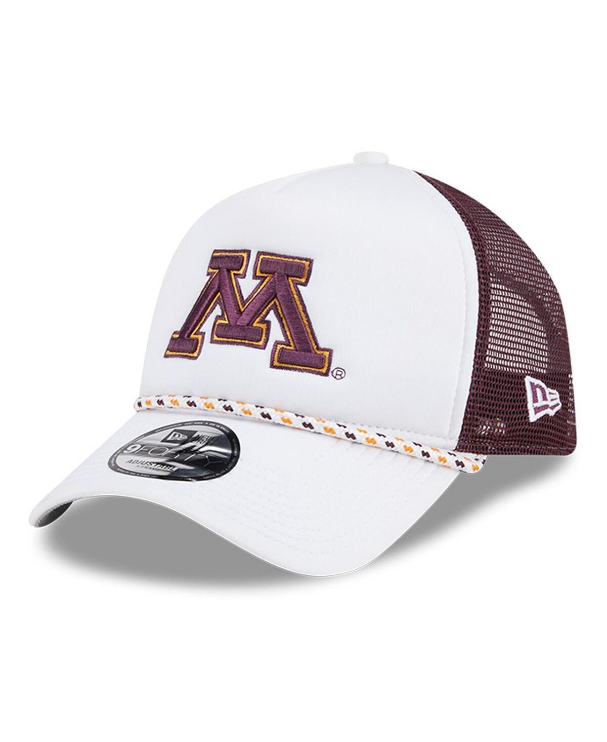 Mens New Era /Maroon Minnesota Golden Gophers Court Sport Foam A-Frame 9FORTY Adjustable Trucker Hat Product Image