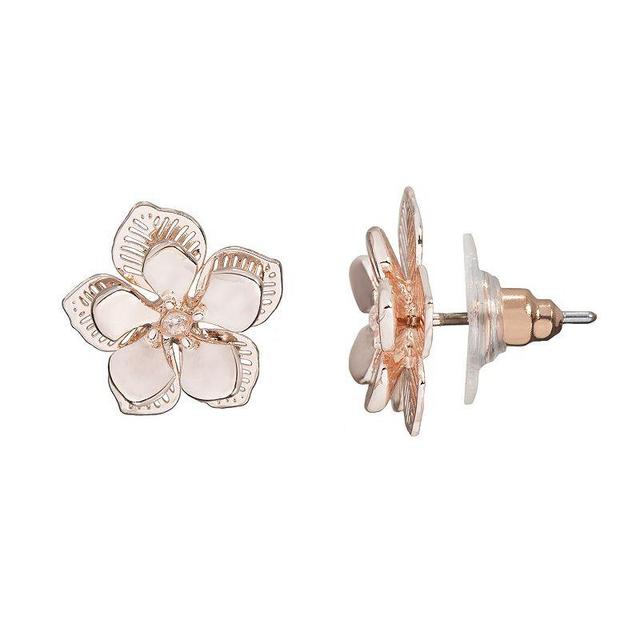 LC Lauren Conrad Layered Filigree Flower Nickel Free Stud Earrings, Womens, Multicolor Product Image