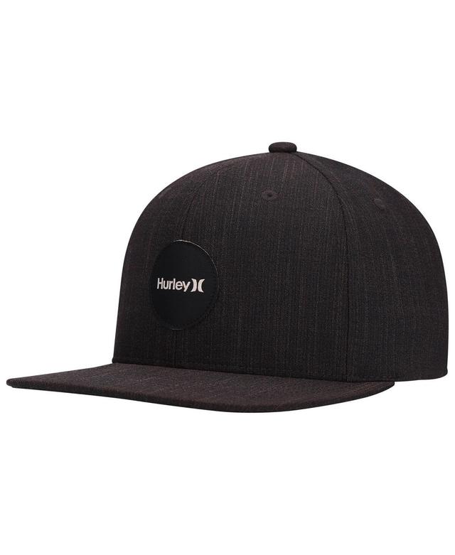 Mens Hurley Heathered Black H20-Dri Point Break Snapback Hat Product Image