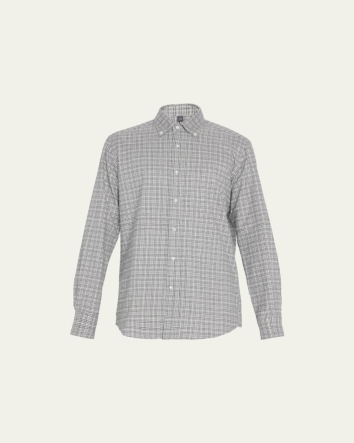 Mens Plaid Flannel Sport Shirt Product Image