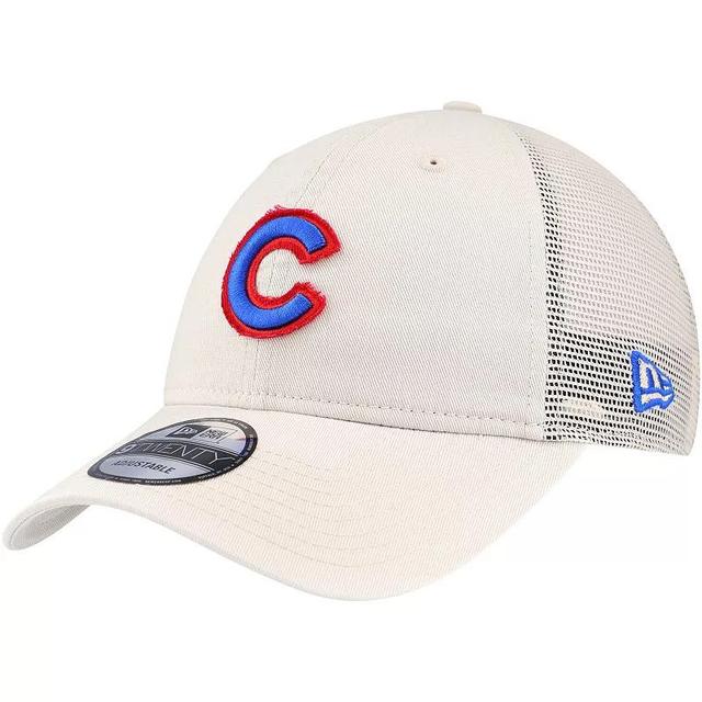 Mens New Era Stone Chicago Cubs Game Day 9TWENTY Adjustable Trucker Hat Product Image