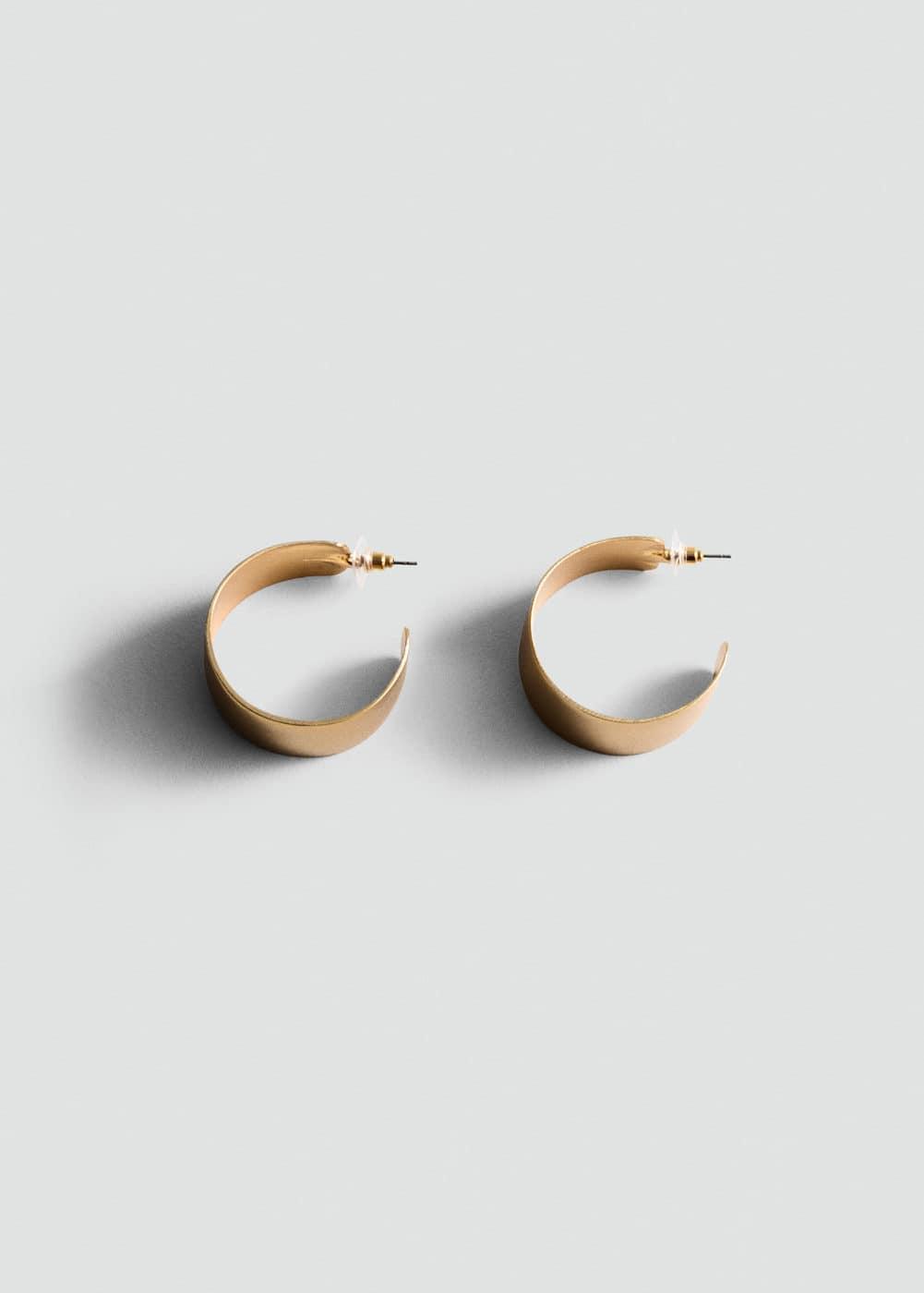 MANGO - Volume hoop earrings - One size - Women Product Image