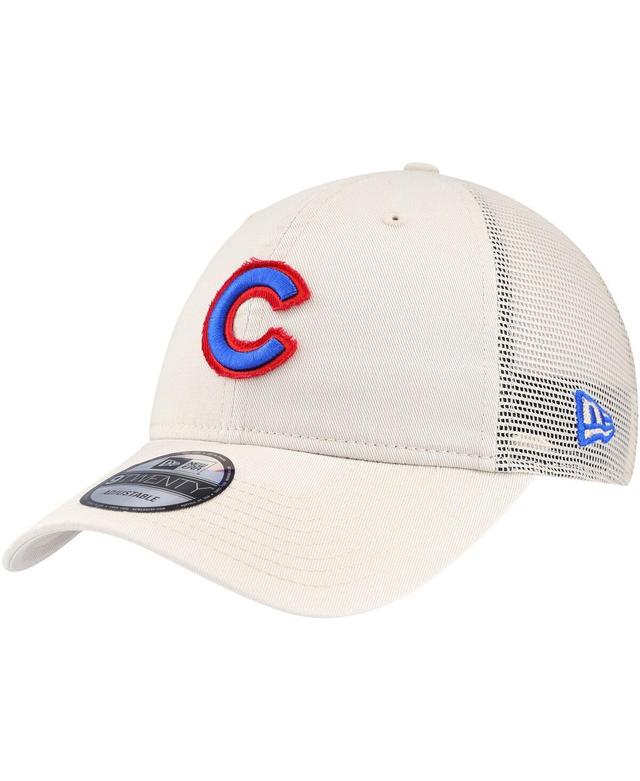 Mens New Era Stone Chicago Cubs Game Day 9TWENTY Adjustable Trucker Hat Product Image