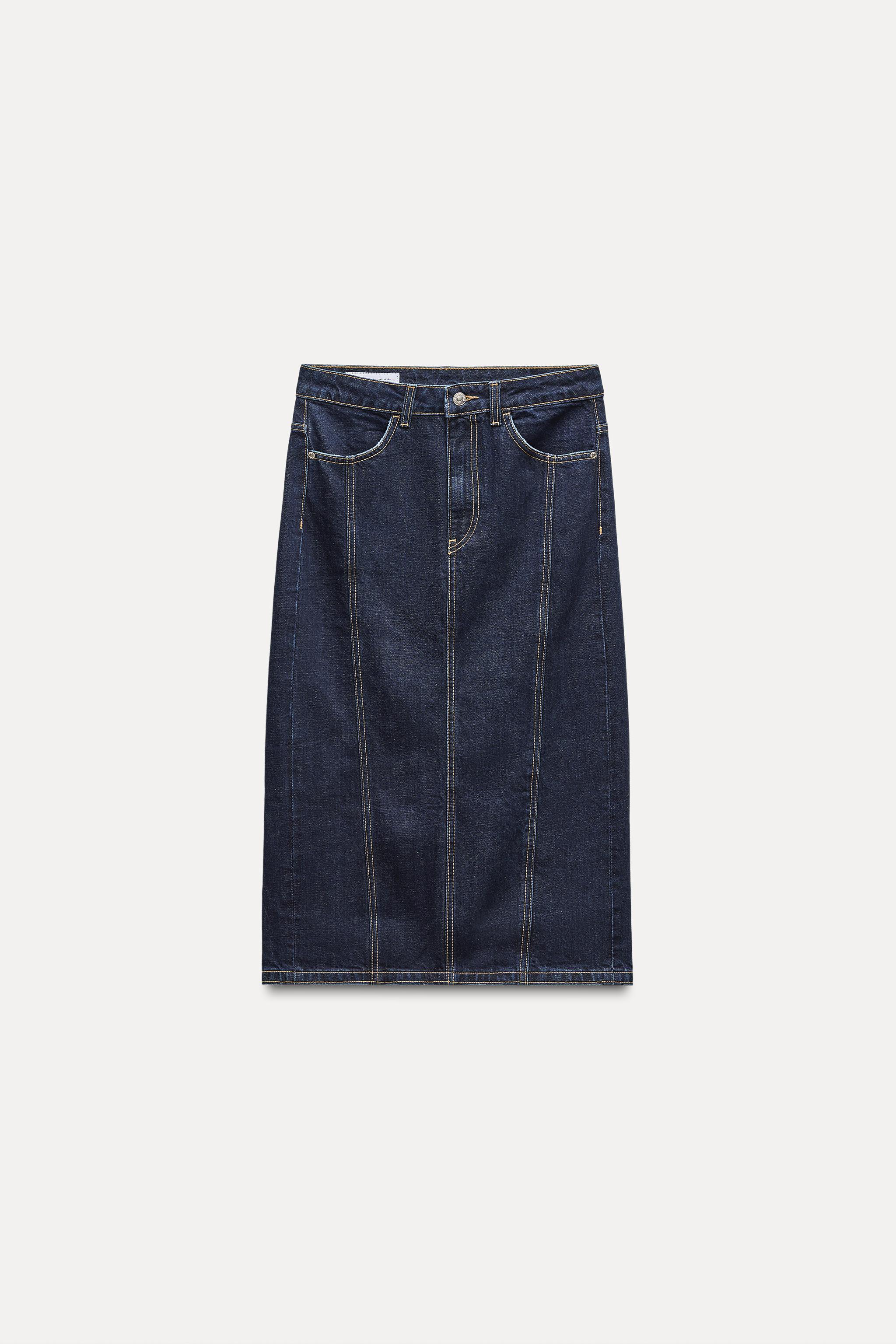 TRF DENIM MIDI SKIRT Product Image