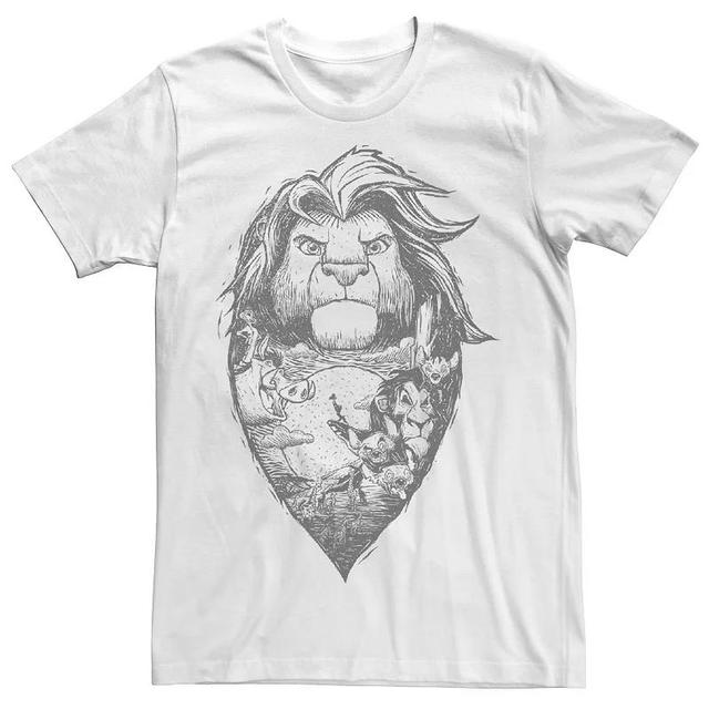 Disneys The Lion King Simba Mane Mens Tee Product Image