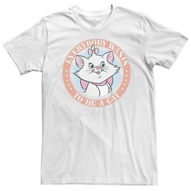 Big & Tall Disney Aristocats Marie Everybody Wants To Be A Cat Tee, Mens Product Image