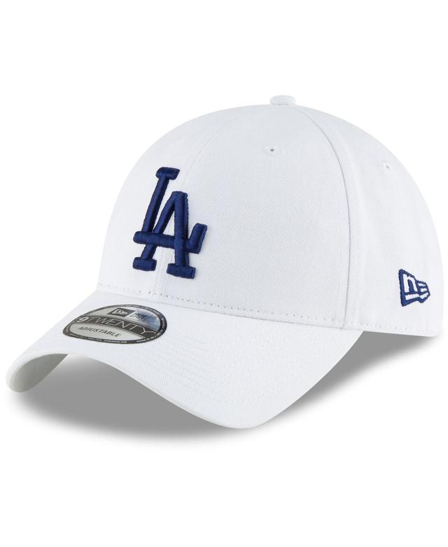 Mens New Era White Los Angeles Dodgers Fashion Core Classic 9TWENTY Adjustable Hat Product Image