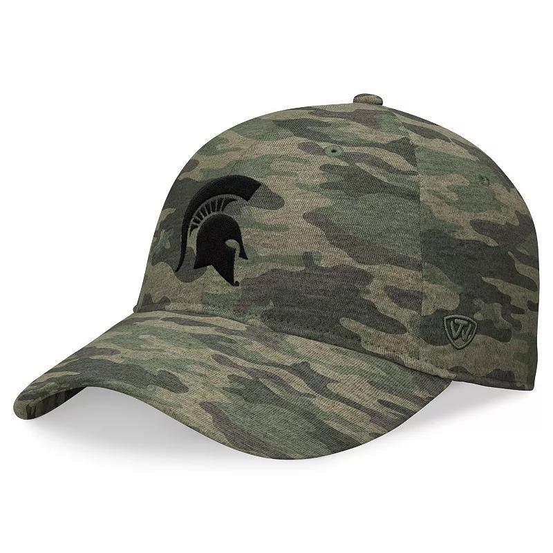 Mens Top of the World Camo Michigan State Spartans OHT Military Appreciation Hound Adjustable Hat Product Image