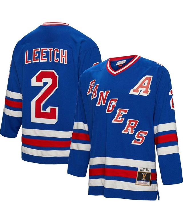 Mens Mitchell & Ness Brian Leetch New York Rangers 1993 Blue Line Player Jersey - Blue Product Image