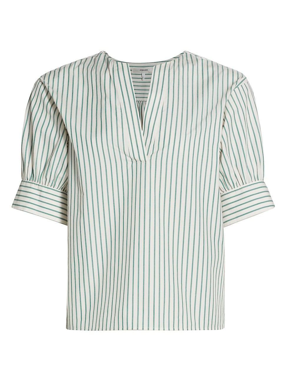 Womens V-Neck Popover Top Product Image