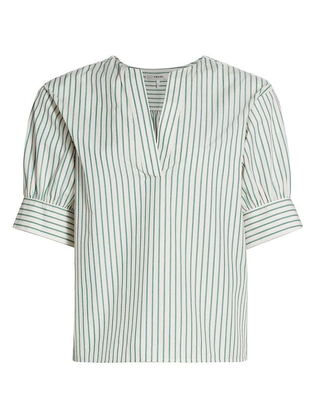 Womens V-Neck Popover Top Product Image