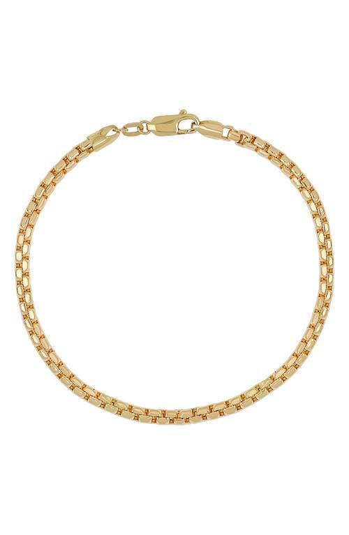 Bony Levy Mens 14K Gold Box Chain Bracelet Product Image