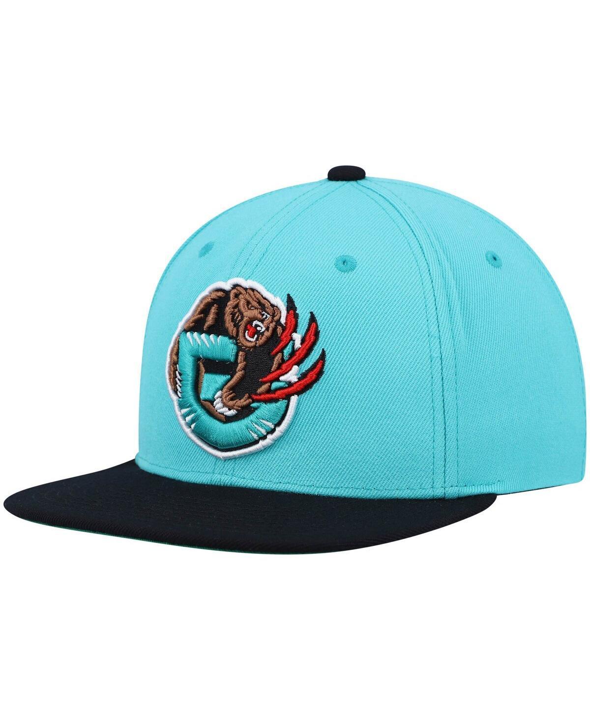 Mens Mitchell & Ness Turquoise Vancouver Grizzlies Hardwood Classics Team Two-Tone 2.0 Snapback Hat - Turquoise Product Image