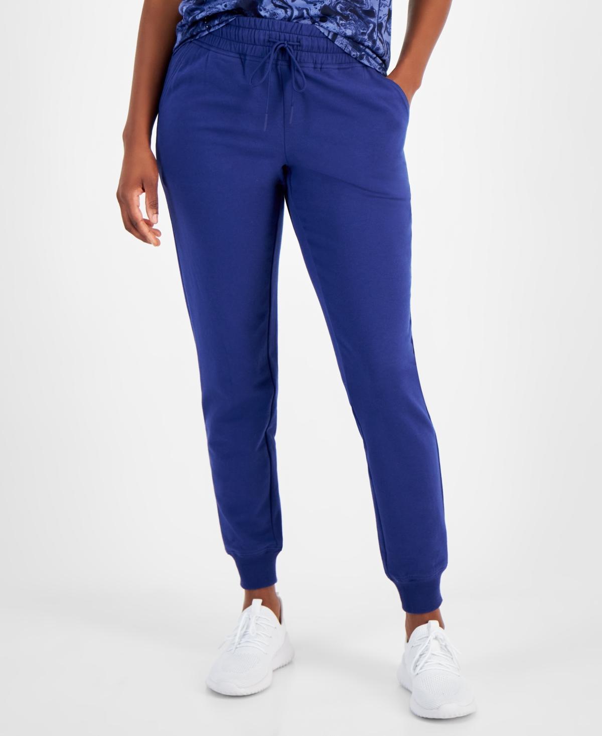 Id Ideology Womens Relaxed Rib-Cuff Fleece Jogger Sweatpants, Created for Macys Product Image