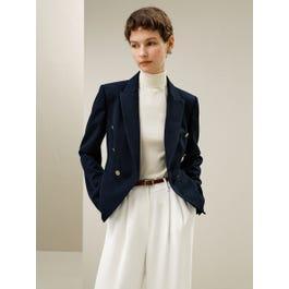 Tailored Double-Breasted Blazer Product Image