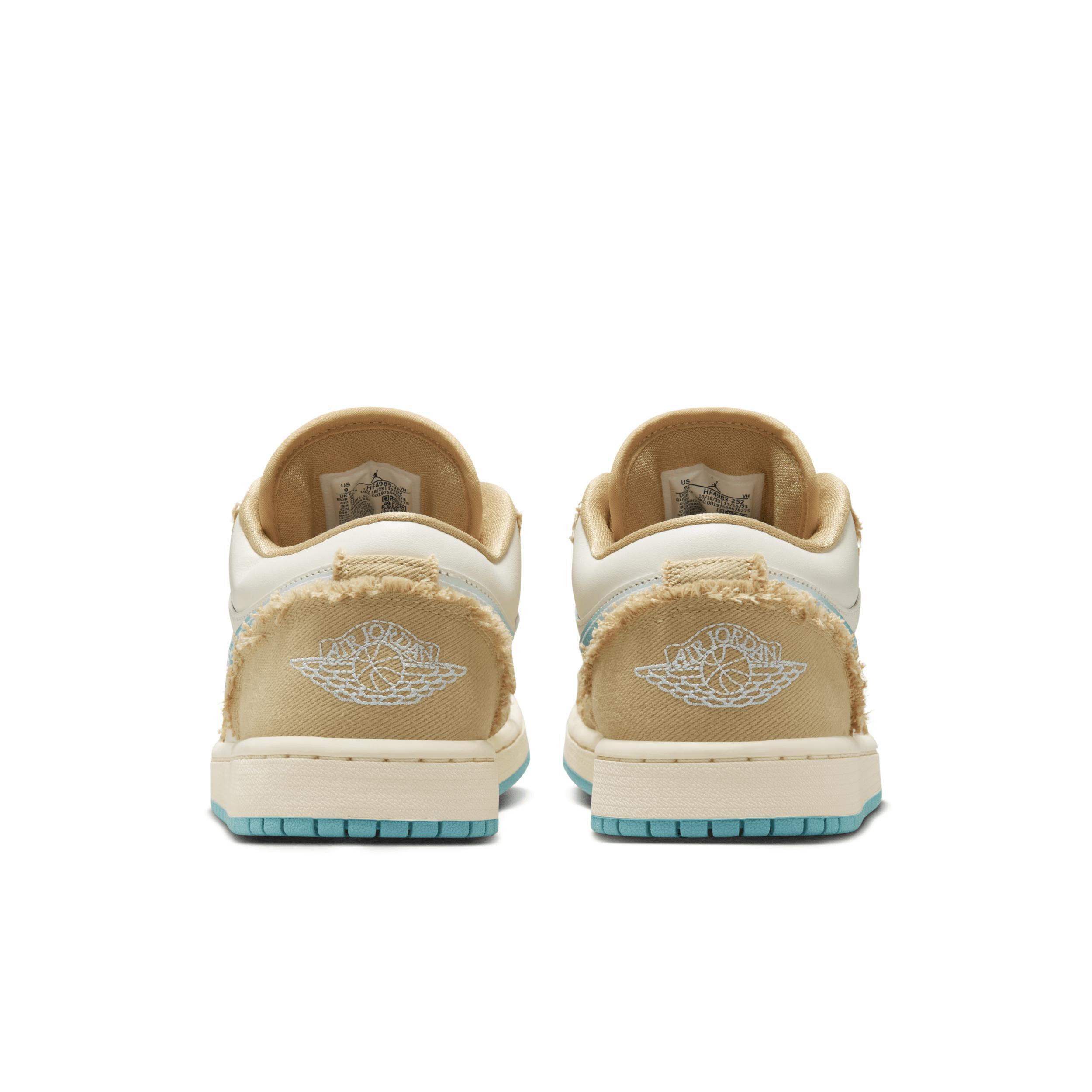 Jordan Womens Jordan AJ 1 Low - Womens Basketball Shoes Tan/Teal Product Image