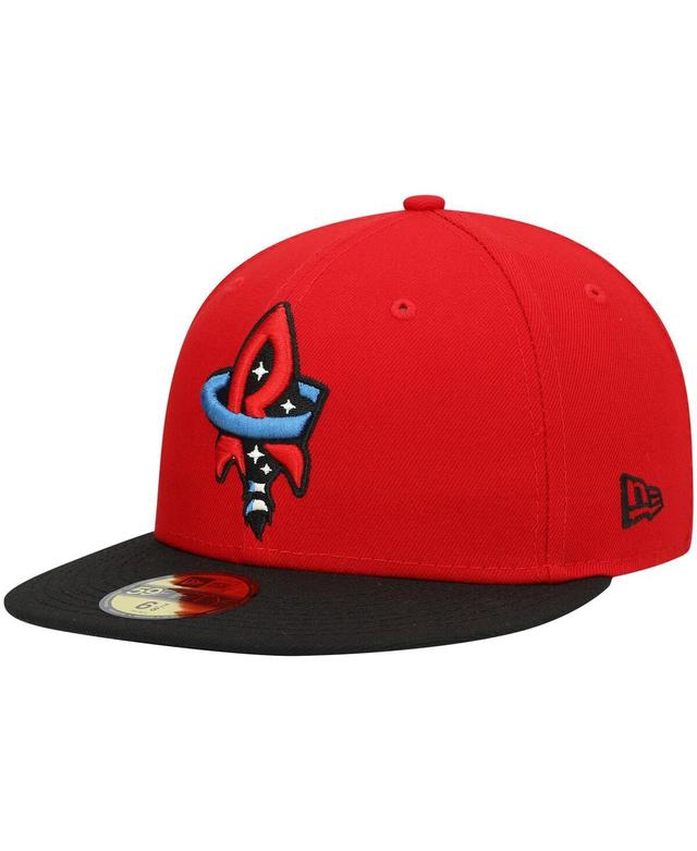 Men's New Era Red Rocket City Trash Pandas Authentic Collection Team Alternate 59FIFTY Fitted Hat Product Image