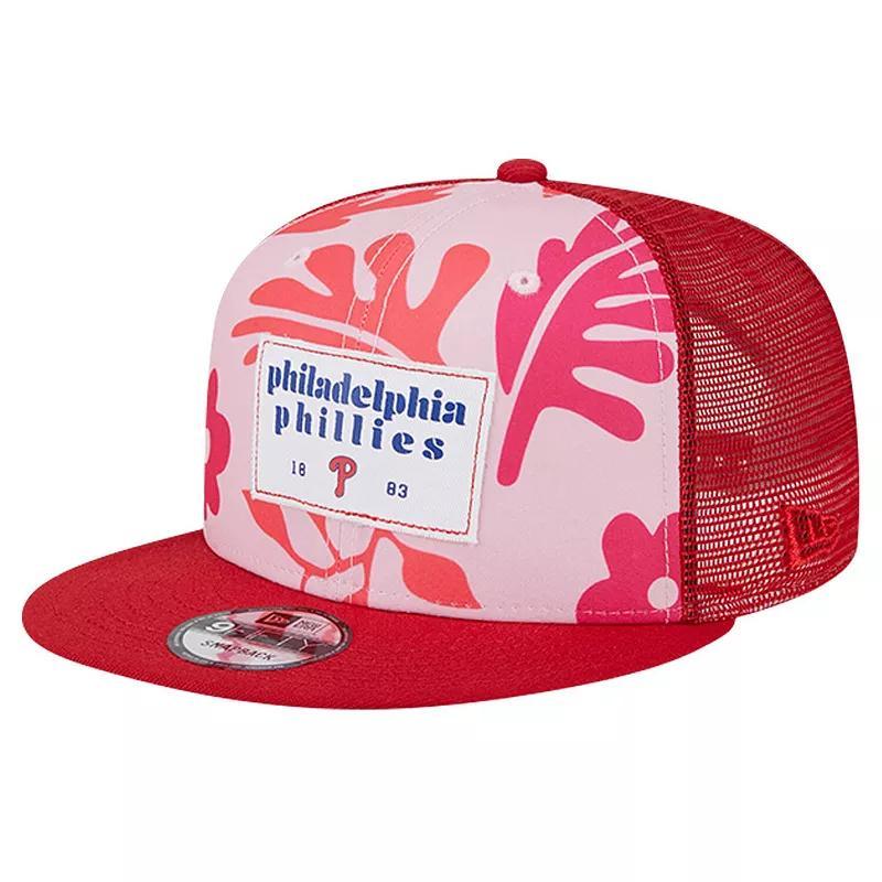 Mens New Era Philadelphia Phillies Bikini Bottom Trucker 9FIFTY Snapback Hat Product Image