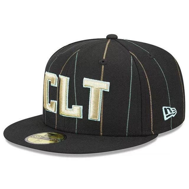 Mens New Era Black Charlotte Hornets 2022/23 City Edition Official 59FIFTY Fitted Hat Product Image