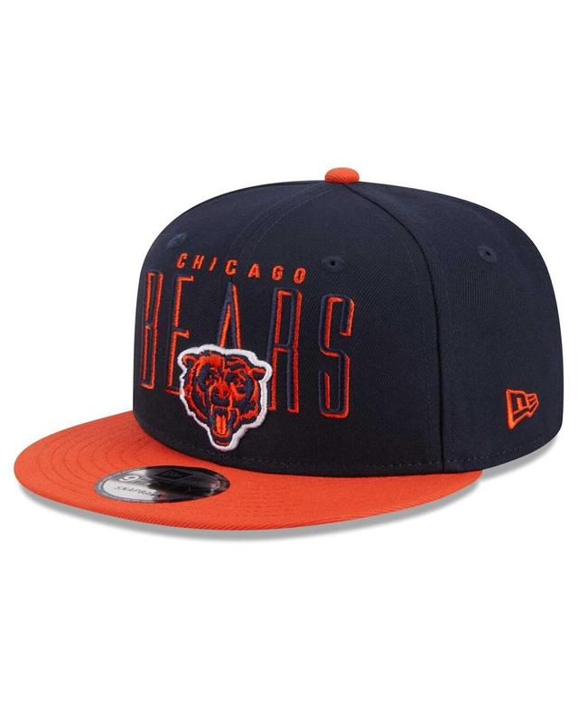 Mens New Era Navy Chicago Bears Headline 9FIFTY Snapback Hat - Navy Product Image