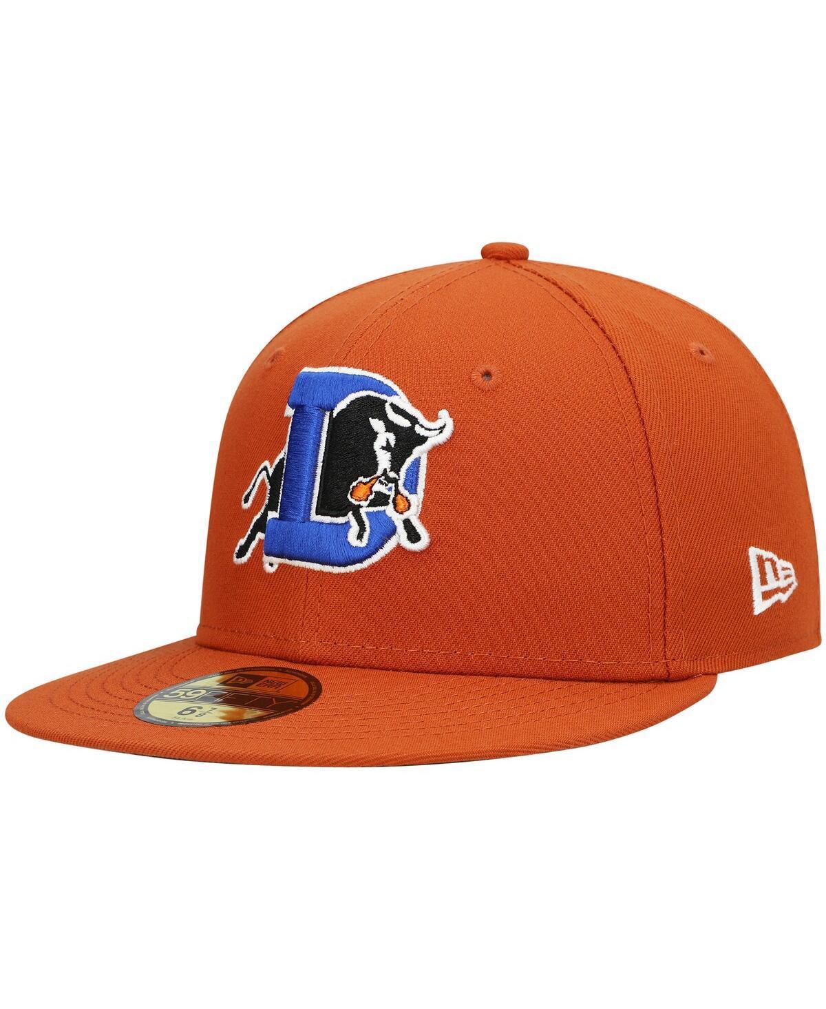 Mens New Era Orange Durham Bulls Authentic Collection Team Alternate 59FIFTY Fitted Hat Product Image